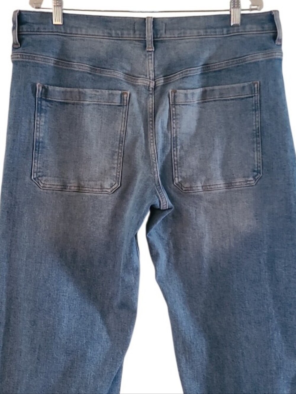 Madewell The Emmett Wide Leg Jeans Light Wash Sailor Fisherman Denim - Picture 10 of 16
